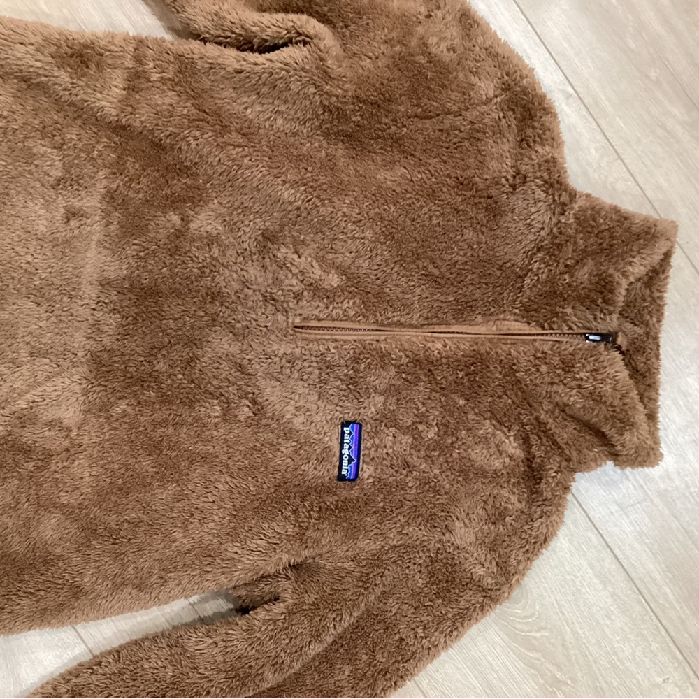 Patagonia Brown Fleece Quarter-Zip Pullover - Picture 4 of 8